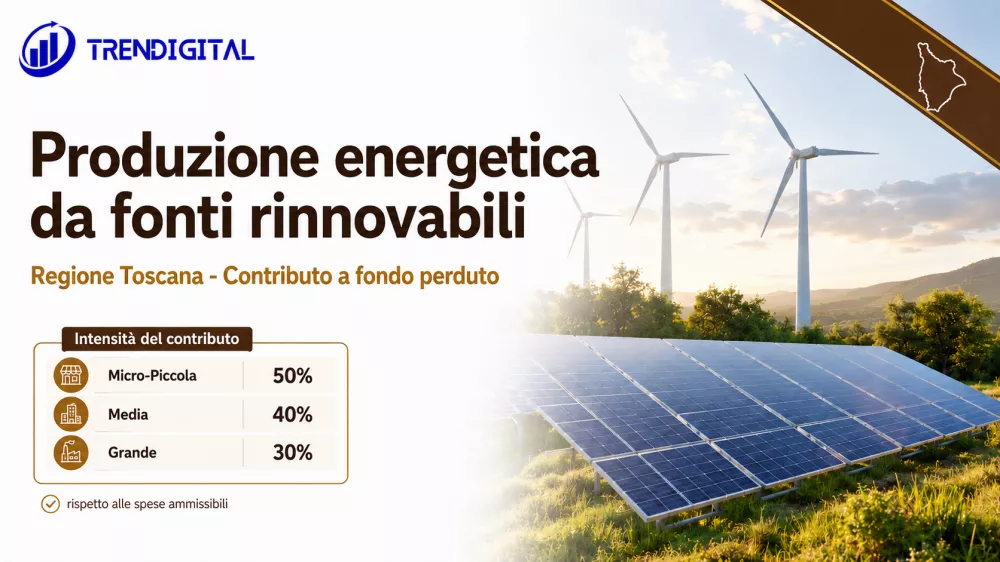 preview Produzione energetica da fonti rinnovabili per le imprese - Regione Toscana