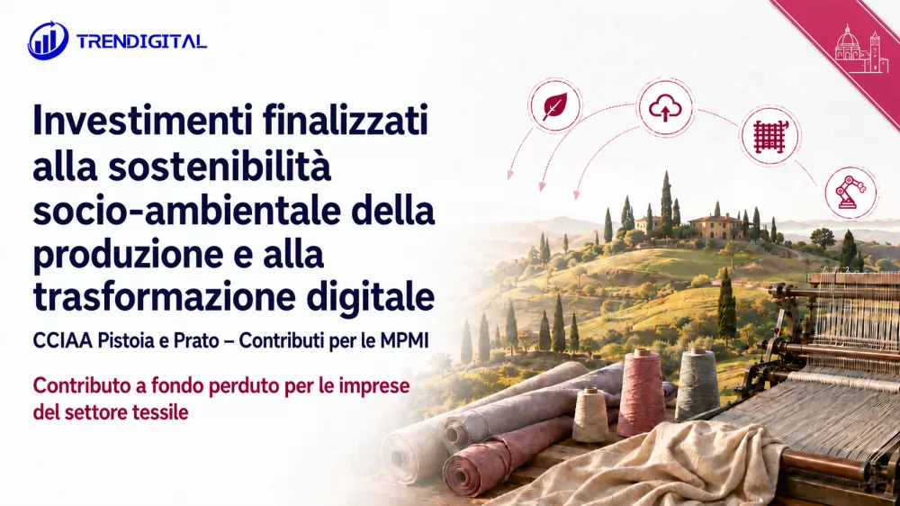 preview CCIAA Pistoia e Prato - Investimenti per la sostenibilit&agrave; e trasformazione digitale 2026