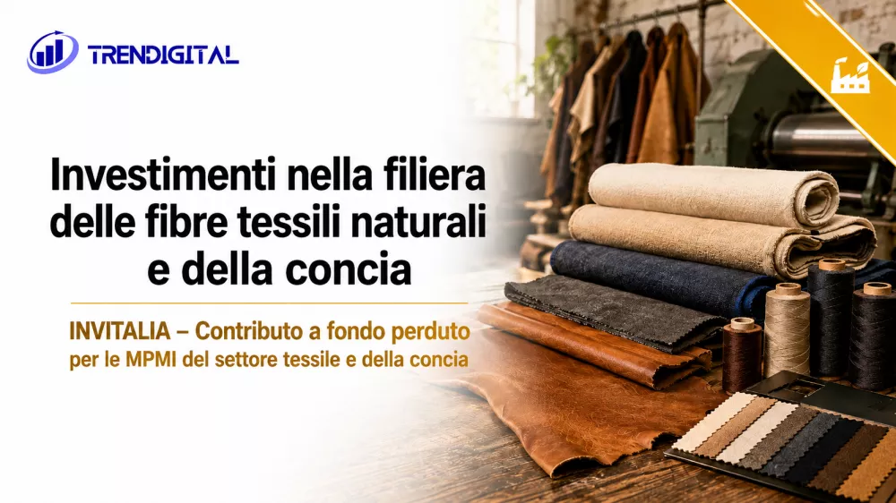preview Investimenti nella filiera delle fibre tessili naturali e della concia
