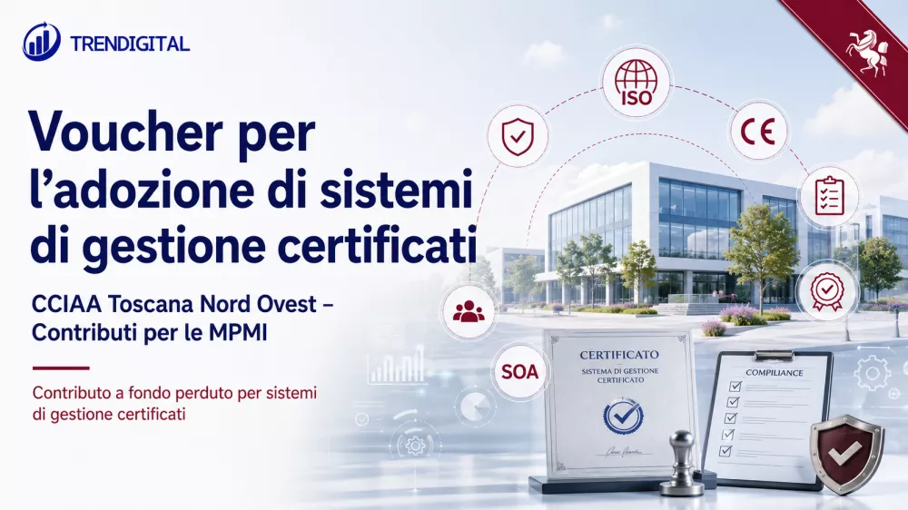 preview Voucher per l&rsquo;adozione di sistemi di gestione certificati &ndash; CCIAA TNO - 2026